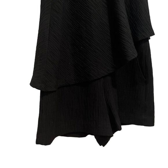 Elevenses Anthropologie Santa Ana Black Shorts Romper Size M - Picture 5 of 12